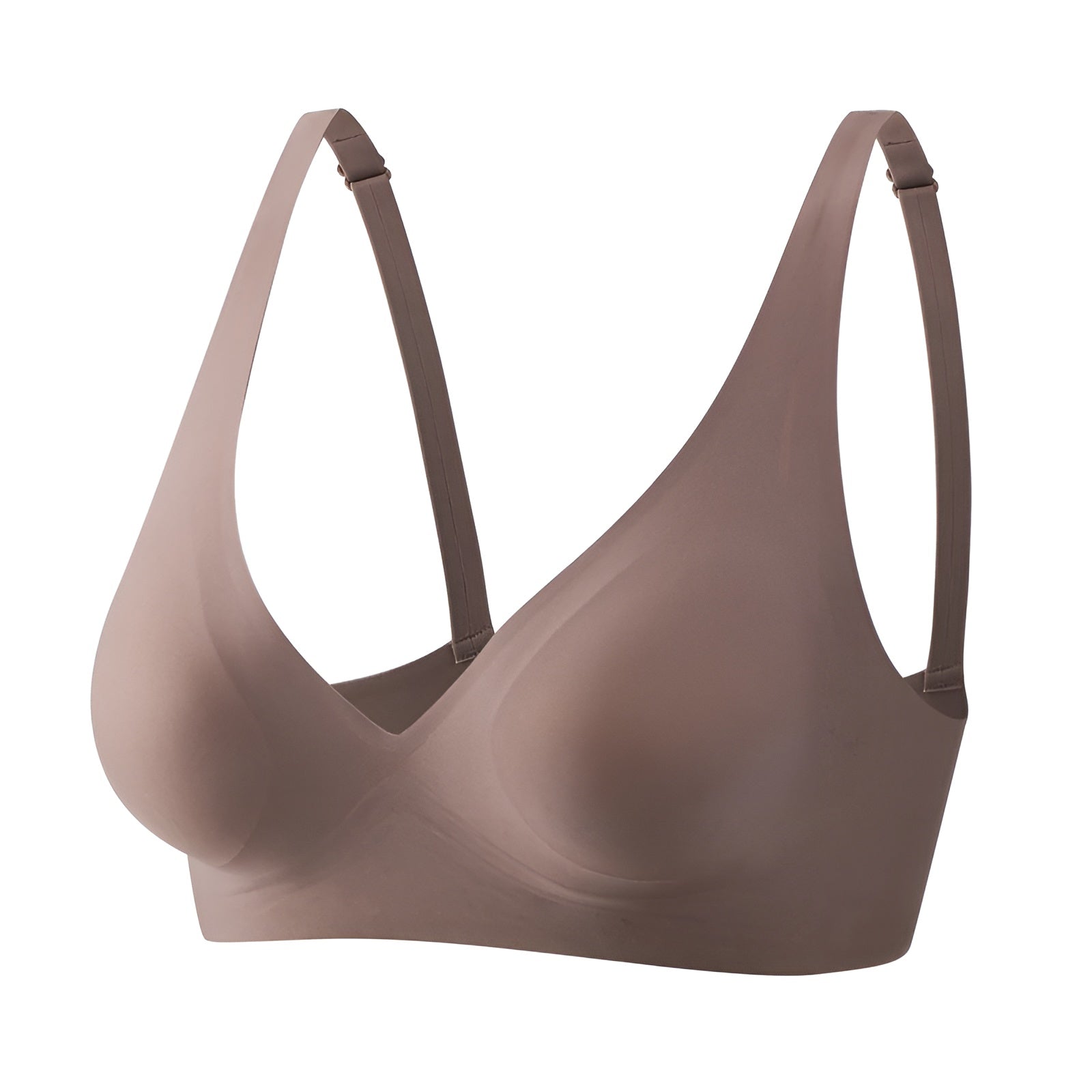 Brown bra on a white background