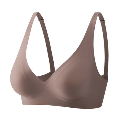 Brown bra on a white background